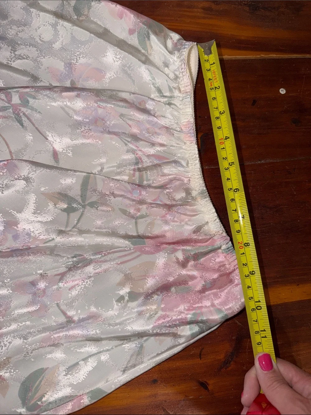 Vintage Floral Slip set Cami & Skirt Slip dress lace pastel flowers - Picture 6 of 9